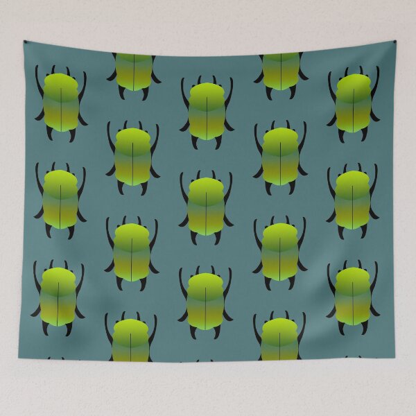 Item preview, Minimalist Green Beetle Design designed and sold by capricedefille.