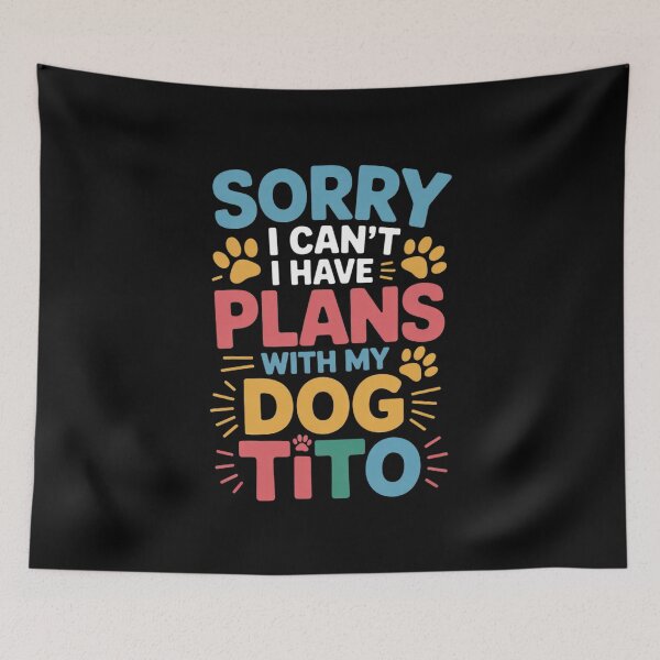 Item preview, Dog Name Tito Personalised Busy With My Dog Tito  designed and sold by MythWoot.
