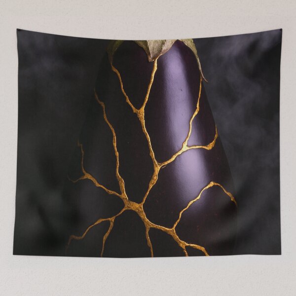Item preview, Art of Kintsugi golden eggplant designed and sold by Eric Nagel.