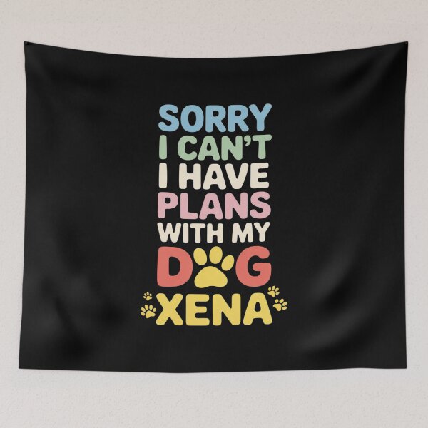 Item preview, Dog Name Xena Personalised Busy With My Dog Xena  designed and sold by PowAcademy.