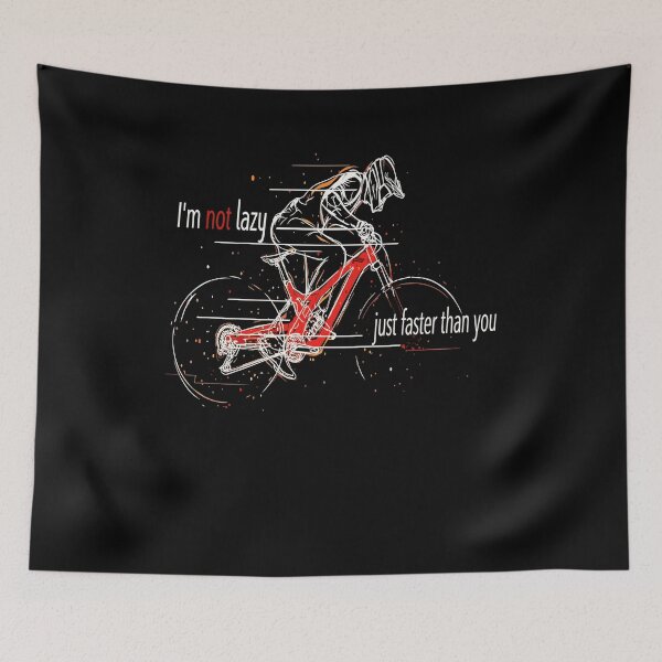 Item preview, Funny E-Bike MTB Quote I'm Not Lazy Just Faster Mountain Bike designed and sold by Cedinho.