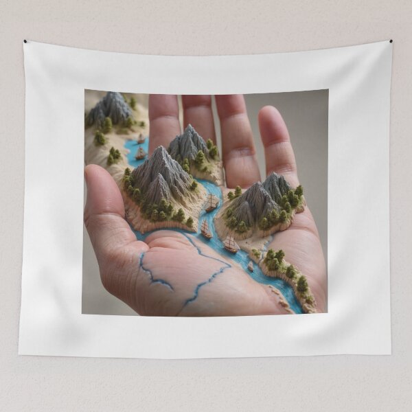 Item preview, Tiny Ships Sailing Across a Living Continent designed and sold by Wonderful Designs.