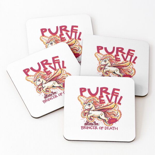 Item preview, Pure Evil Unicorn – Dark Humor “Bringer of Death” Fantasy Design designed and sold by onlin3boutiqu3.