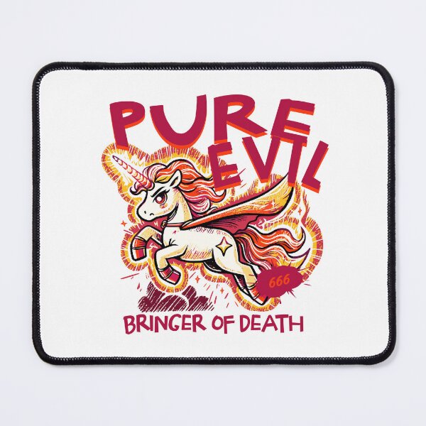 Item preview, Pure Evil Unicorn – Dark Humor “Bringer of Death” Fantasy Design designed and sold by onlin3boutiqu3.