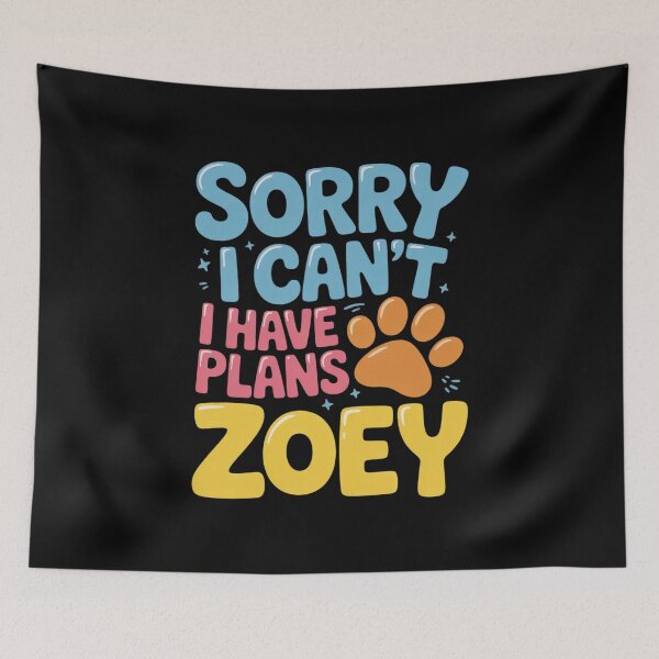 Item preview, Dog Name Zoey Personalised Busy With My Dog Zoey  designed and sold by PowAcademy.