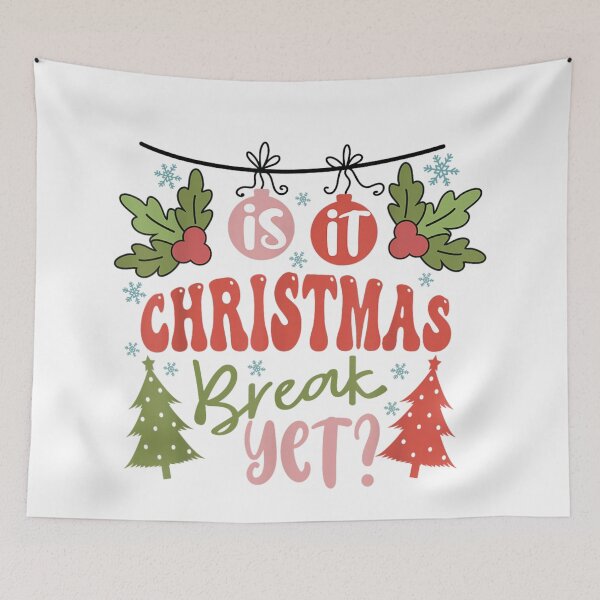 Item preview, Is It Christmas Break Yet Retro Groovy Holiday School Teacher Student Graphic designed and sold by Jone Cham.