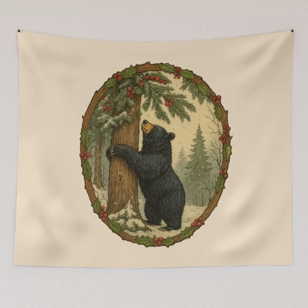 Item preview, Festive Calm In The Pine Forest designed and sold by iamdesigns14.