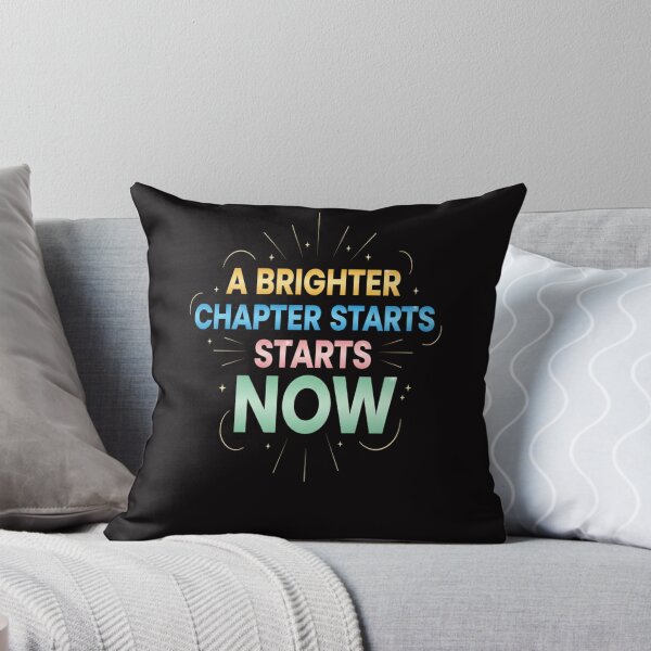 Item preview, A Brighter Chapter Starts Now-Motivational Quote Typography designed and sold by Aarvya Fashion Club ( A.F.C ).