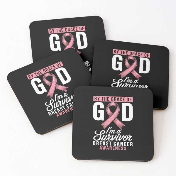 Item preview, By The Grace God I'M A Survivor Breast Cancer Survivor designed and sold by RayhendersonArt.