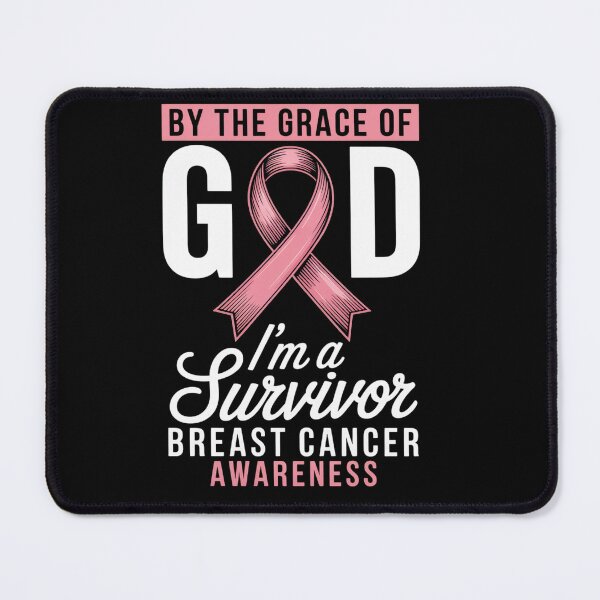 Item preview, By The Grace God I'M A Survivor Breast Cancer Survivor designed and sold by RayhendersonArt.