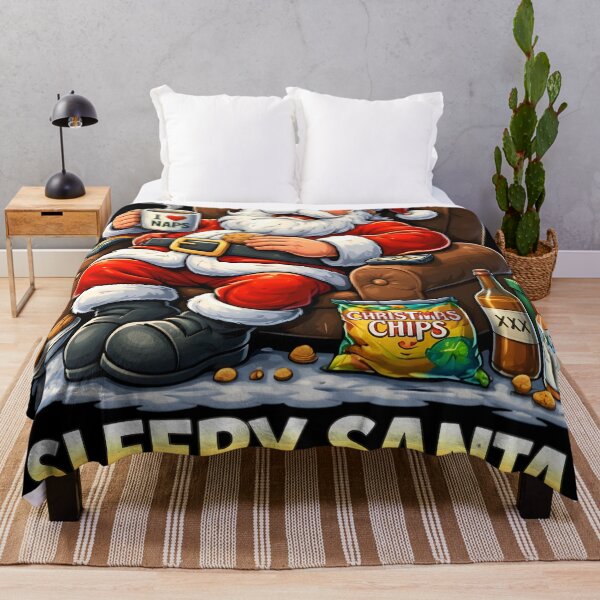 Item preview, Sleepy Santa Funny Christmas Cartoon designed and sold by SoulenCify.