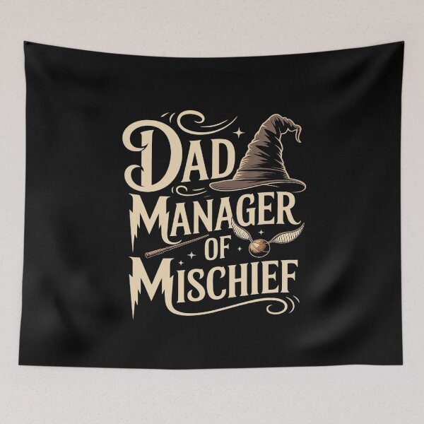 Item preview, Dad Manager Of Mischief Magical Wizard Father's Day designed and sold by ProudForFunny.