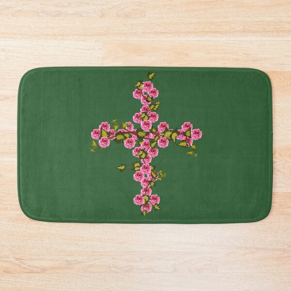Item preview, Floral Rose Cross Design designed and sold by capricedefille.