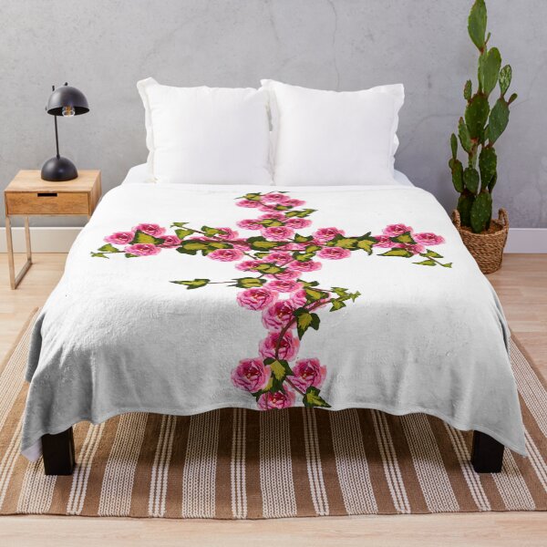 Item preview, Floral Rose Cross Design designed and sold by capricedefille.