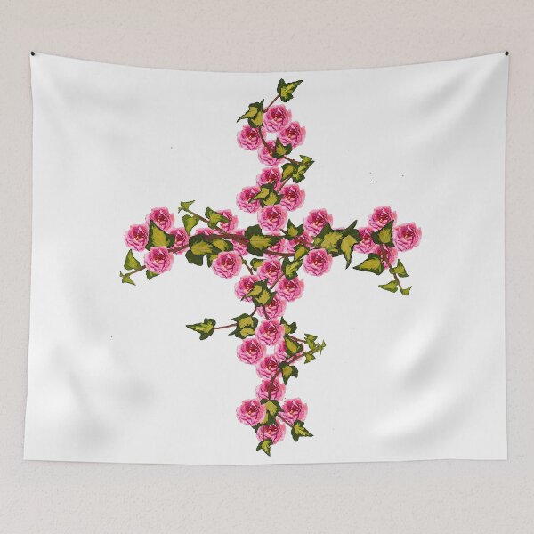 Item preview, Floral Rose Cross Design designed and sold by capricedefille.