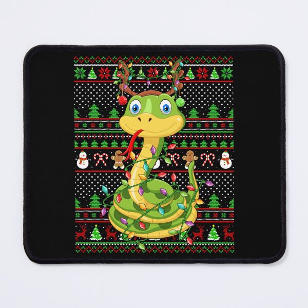 Item preview, Cute Snake Wearing Reindeer Antlers With Christmas Lights Ugly Sweater Holiday Design designed and sold by Jone Cham.