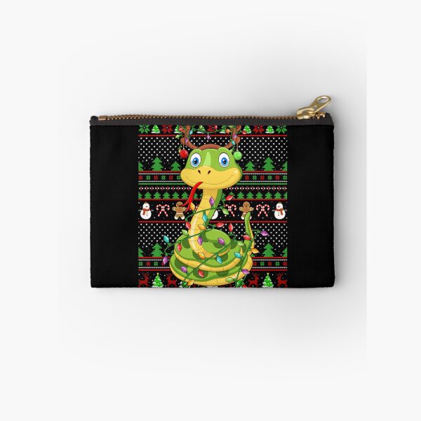 Item preview, Cute Snake Wearing Reindeer Antlers With Christmas Lights Ugly Sweater Holiday Design designed and sold by Jone Cham.