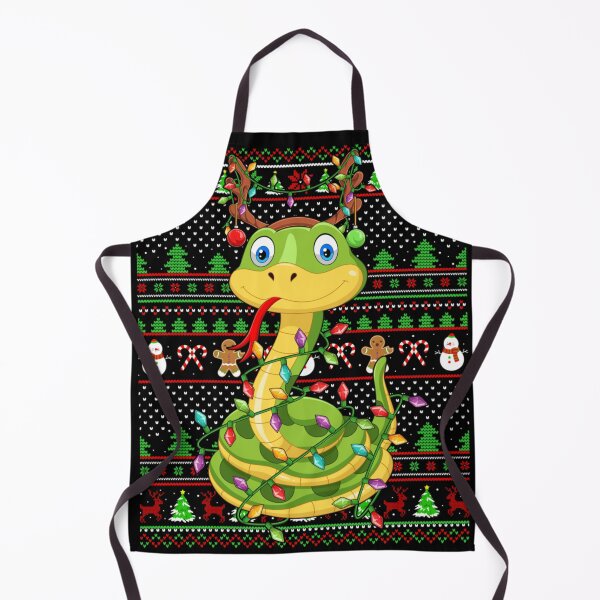 Item preview, Cute Snake Wearing Reindeer Antlers With Christmas Lights Ugly Sweater Holiday Design designed and sold by Jone Cham.