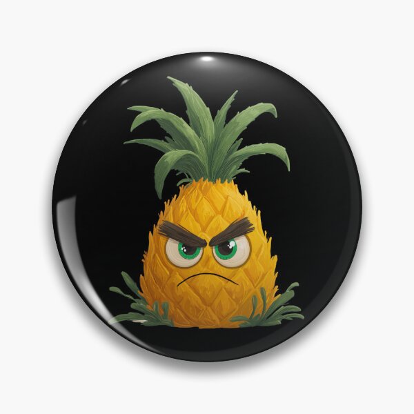 Item preview, Grumpy Cartoon Pineapple designed and sold by SQSHD-Pineapple.