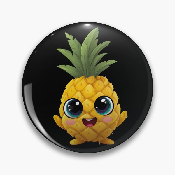 Item preview, Excited Cartoon Pineapple designed and sold by SQSHD-Pineapple.