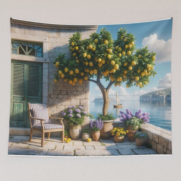 Item preview, Peaceful Coastal Retreat designed and sold by Undersea Ai Art.