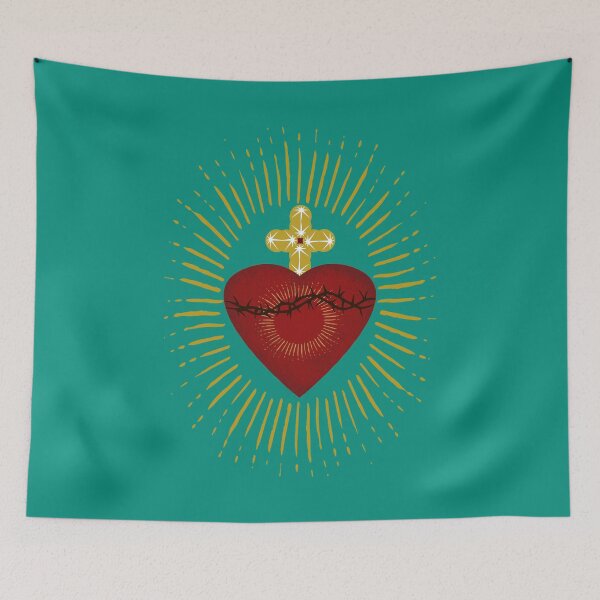 Item preview, Sacred Heart Jesus Roses Design designed and sold by capricedefille.