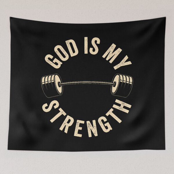 Item preview, God Is My Strength Vintage Gym designed and sold by poyinganianop.