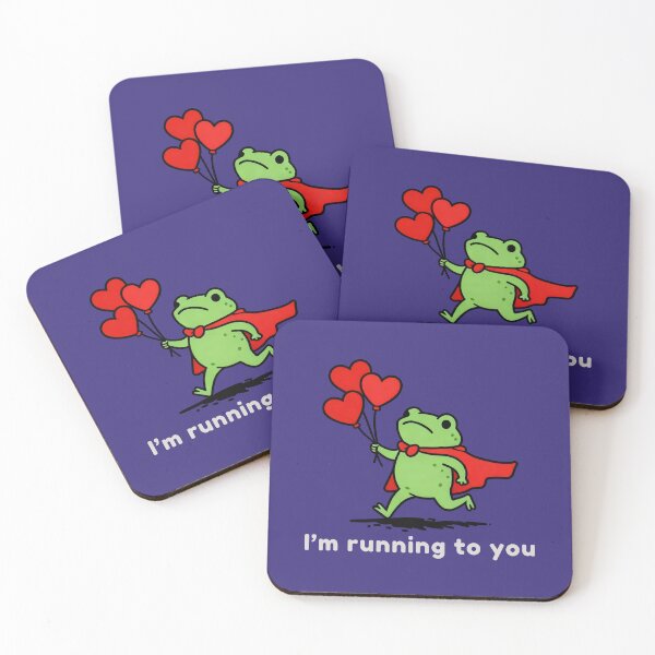 Item preview, Funny Frog Valentine Design – Cute Romantic Frog with Hearts Balloons designed and sold by VelvetSkyStudio.
