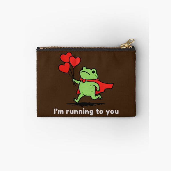 Item preview, Funny Frog Valentine Design – Cute Romantic Frog with Hearts Balloons designed and sold by VelvetSkyStudio.