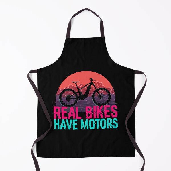 Item preview, Real Bikes Have Motors Funny E-Bike MTB Retro Synthwave designed and sold by Cedinho.