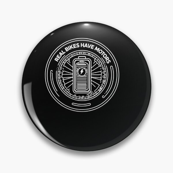 Item preview, Real Bikes Have Motors Funny E-Bike Battery Icon Tech designed and sold by Cedinho.