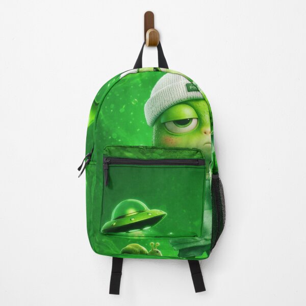 Item preview, Chill Green Alien Cosmic Calm in Green Dreams Frog designed and sold by Rama_design.