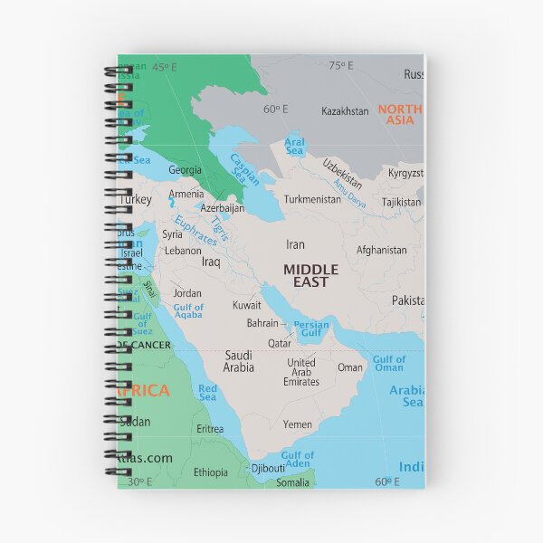 Item preview, Middle East Map – Countries, Seas & Regions designed and sold by WorldAtlas.com.