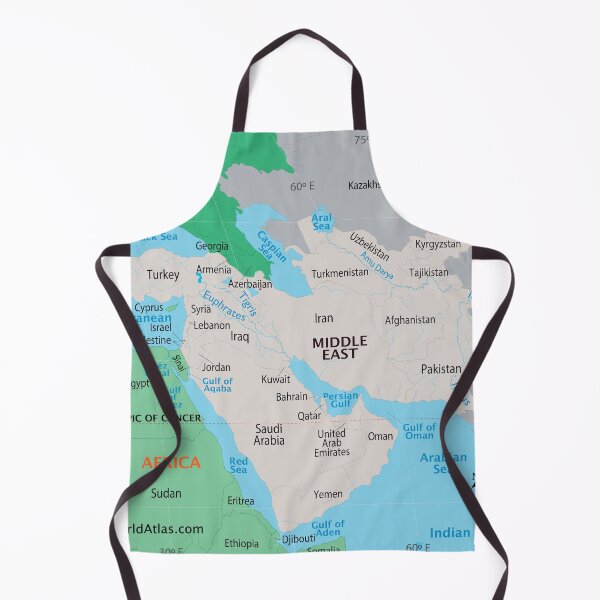 Item preview, Middle East Map – Countries, Seas & Regions designed and sold by WorldAtlas.com.