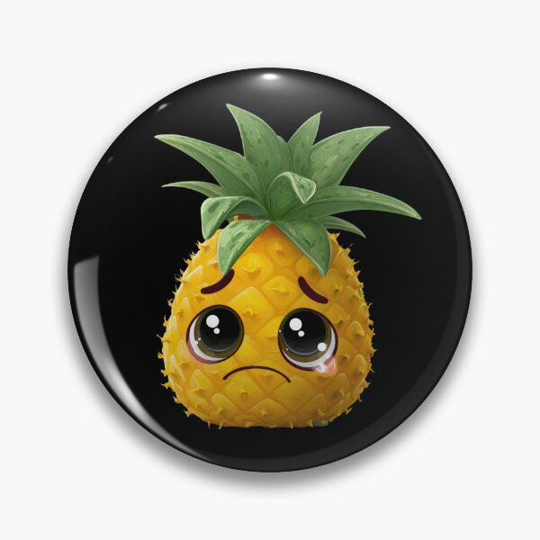 Item preview, Sad Cartoon Pineapple designed and sold by SQSHD-Pineapple.