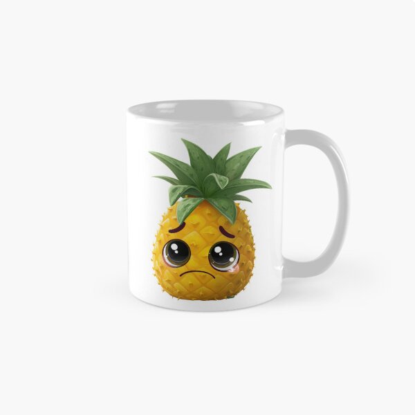 Item preview, Sad Cartoon Pineapple designed and sold by SQSHD-Pineapple.