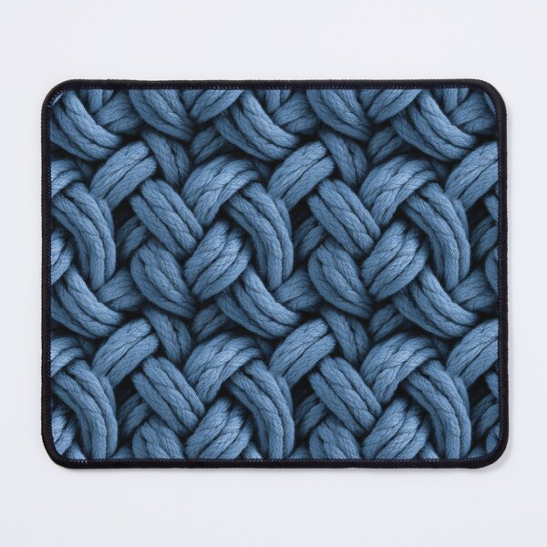 Item preview, Blue Cable Knit Wool Texture – Thick Twisted Yarn designed and sold by NewArt33.