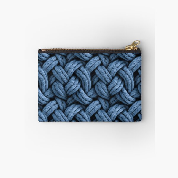 Item preview, Blue Cable Knit Wool Texture – Thick Twisted Yarn designed and sold by NewArt33.