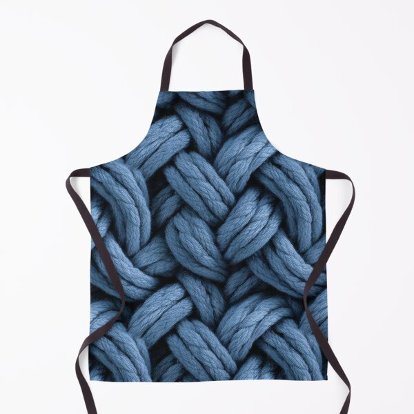 Item preview, Blue Cable Knit Wool Texture – Thick Twisted Yarn designed and sold by NewArt33.