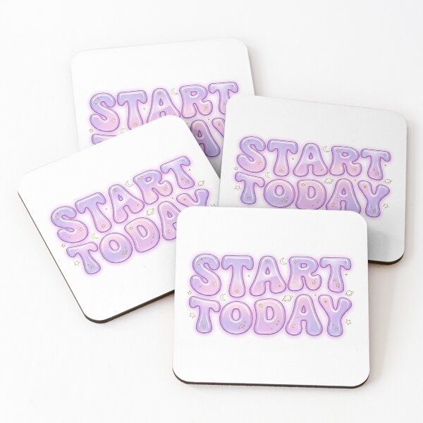 Item preview, Start Today, Soft Pastel Quote  designed and sold by PlantzMatter.