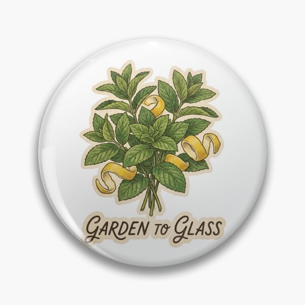 Item preview, Garden To Glass Botanical Cocktail Garnish Art designed and sold by OneLineBar.