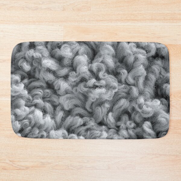 Item preview, Soft Gray Bouclé Wool Texture – Cozy Textile Surface designed and sold by NewArt33.