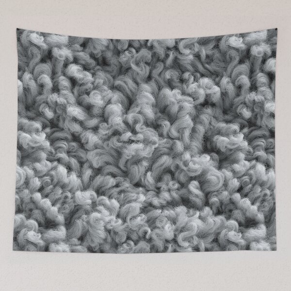 Item preview, Soft Gray Bouclé Wool Texture – Cozy Textile Surface designed and sold by NewArt33.