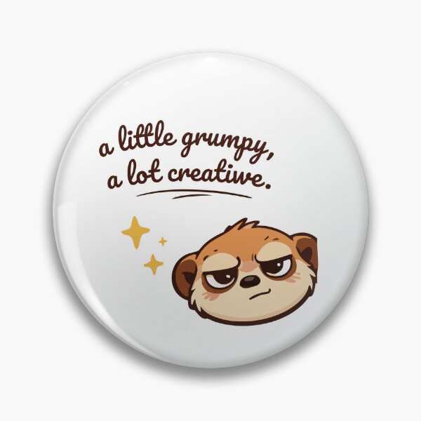 Item preview, A Little Grumpy – Cute Meerkat Minimal Design designed and sold by Mizzey Meerkat.