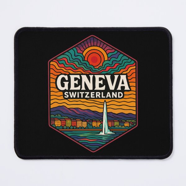 Item preview, Geneva Switzerland Trippy Travel designed and sold by TomFrontierArt.