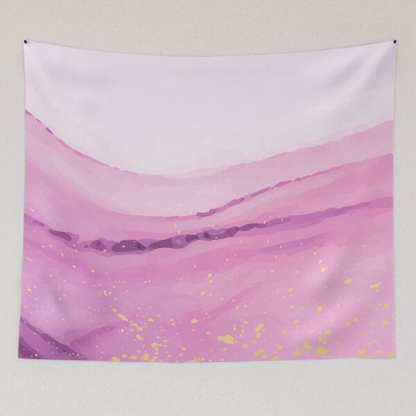 Item preview, Pink Purple Watercolor Marble with Gold Foil  designed and sold by Julia's Art .