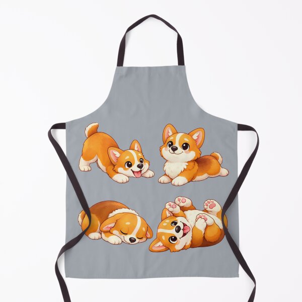Item preview, Cute Corgi Yoga Poses – Adorable Cartoon Dog Set designed and sold by Darlin8888.