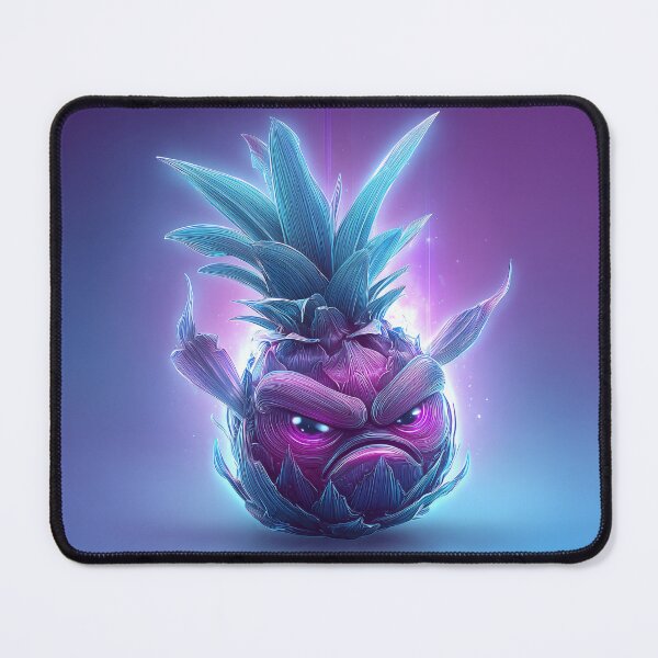 Item preview, Grumpy Neon Glow Pineapple designed and sold by SQSHD-Pineapple.