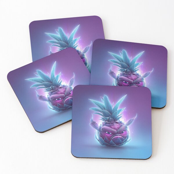 Item preview, Grumpy Neon Glow Pineapple designed and sold by SQSHD-Pineapple.