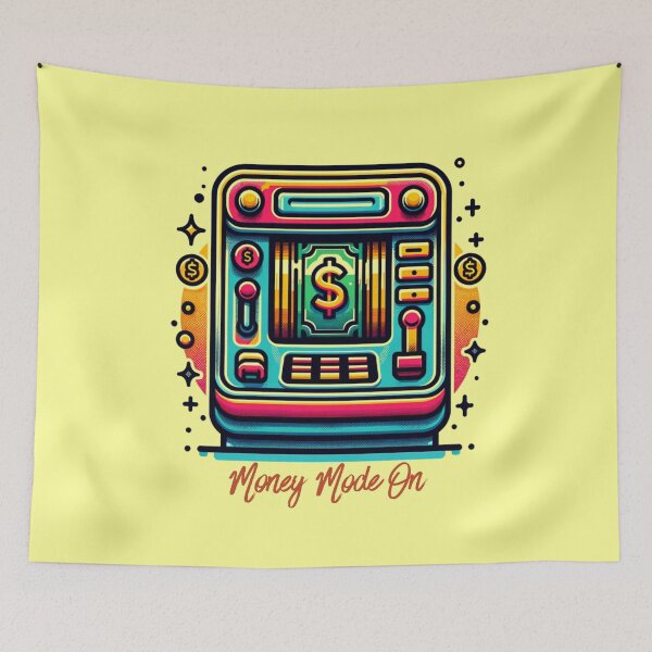 Item preview, Lucky Spin Retro Slot Machine Illustration designed and sold by All About DigiCraft by Fedelina.